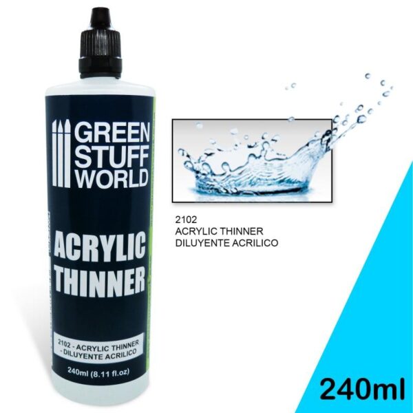 Green Stuff World    Acrylic Thinner 240 ml - 8436574504613ES - 8436574504613