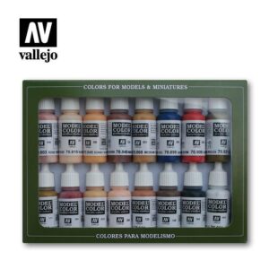 Vallejo    AV Vallejo Model Color Set - Face/Skin Colours (x16) - VAL70125 - 8429551701259