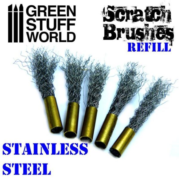 Green Stuff World    Scratch Brush Set Refill – Stainless Steel - 8436574500110ES - 8436574500110