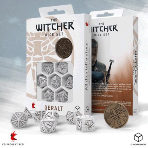 Q-Workshop    The Witcher Dice Set: Geralt - The White Wolf - SWGE3T - 5907699496105