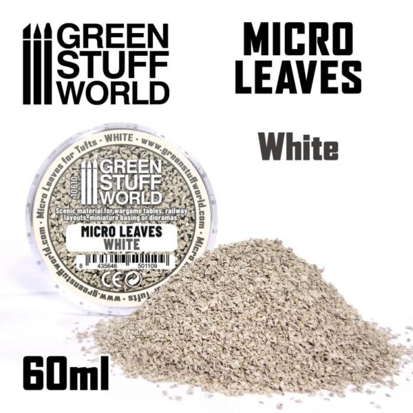 Green Stuff World    Micro Leaves - White mix - 8435646501109ES - 8435646501109