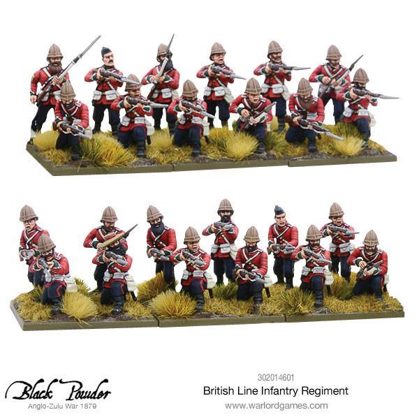 Warlord Games Black Powder   Anglo Zulu War British Line Infantry Regiment - 302014601 - 5060393706496