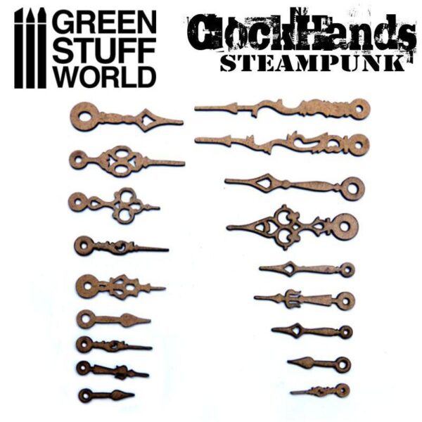Green Stuff World    MDF Steampunk Clockhands - 8436574500554ES - 8436574500554