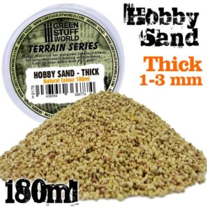 Green Stuff World    Thick Hobby Sand 180ml - Natural - 8436554366774ES - 8436554366774
