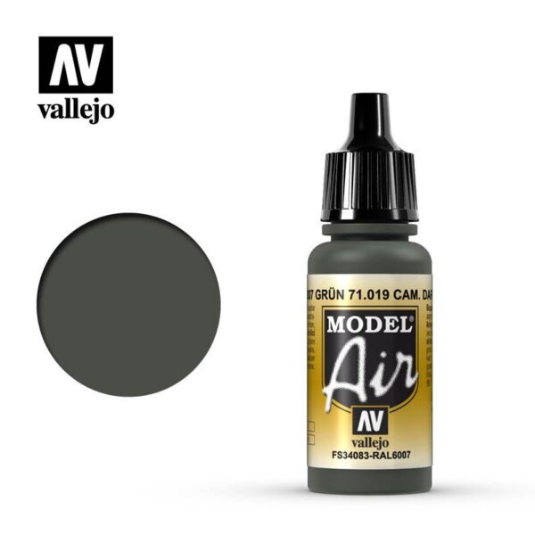 Vallejo    Model Air: Camouflage Dark Green - VAL019 - 8429551710190