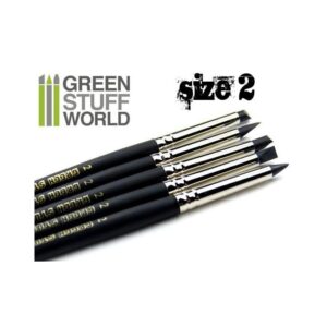 Green Stuff World    Colour Shapers Brushes SIZE 2 - BLACK FIRM - 8436554360246ES - 8436554360246