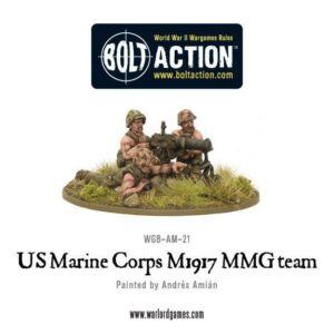 Warlord Games Bolt Action   USMC M1917 MMG team - WGB-AM-21 - 5060200847565
