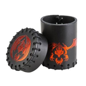 Q-Workshop    Flying Dragon Black & red Leather Dice Cup - CFDR101 - 5907699493333