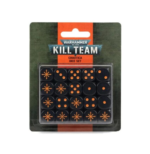 Games Workshop Kill Team   Kill Team: Chaotica Dice Set - 99220199090 - 5011921162345