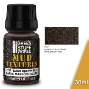 Green Stuff World    Mud Textures - DARK BROWN MUD 30ml - 8435646501475ES - 8435646501475