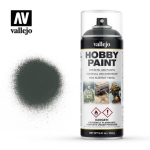 Vallejo    AV Spray Primer: Fantasy Color - Dark Green 400ml - VAL28026 - 8429551280266