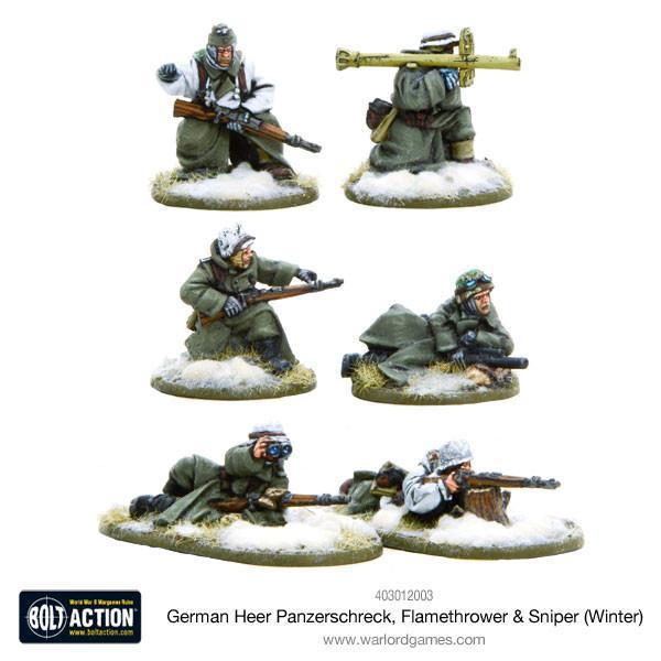 Warlord Games Bolt Action   German Heer Special Weapons Teams (Winter) - 403012003 - 5060393705475