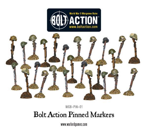 Warlord Games Bolt Action   Pinned Markers (25) - WGB-PIN-01 - 5060200844588