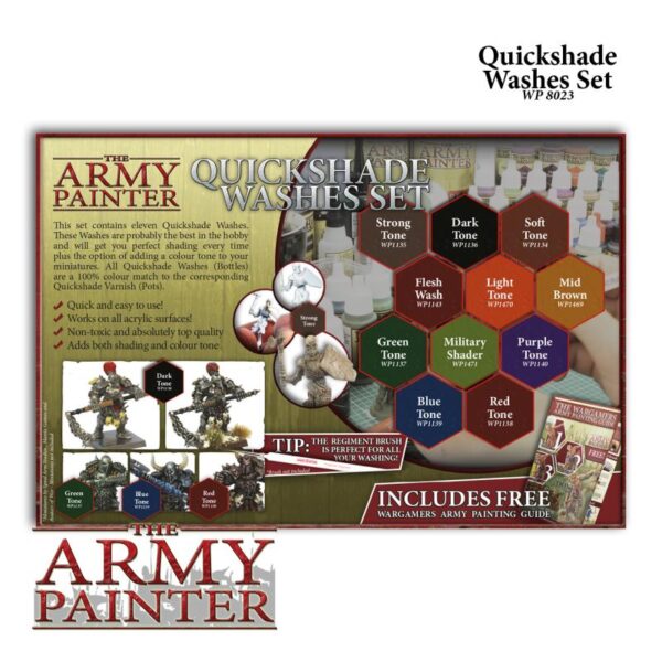 The Army Painter    Warpaints Quickshade Washes Paint Set - APWP8023 - 5713799802308