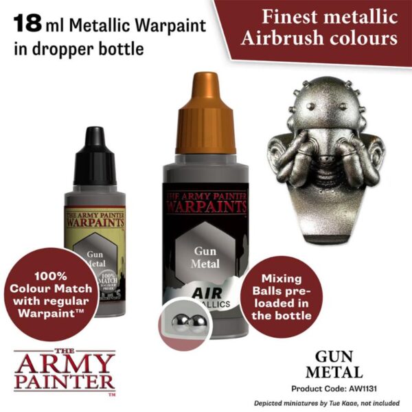 The Army Painter    Warpaint Air: Gun Metal - APAW1131 - 5713799113183