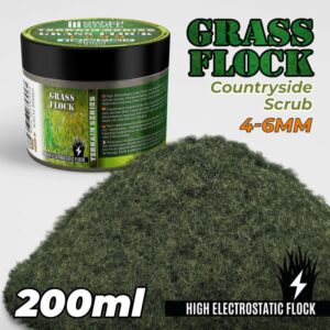 Green Stuff World    Static Grass Flock 4-6mm - COUNTRYSIDE SCRUB - 200 ml - 8435646506586ES - 8435646506586