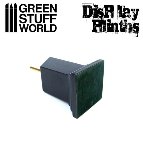 Green Stuff World    Tapered Bust Plinth 3x3cm Black - 8436574501643ES - 8436574501643