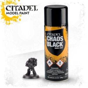 Games Workshop    GW Spray: Chaos Black - 99209999090 - 5011921175291