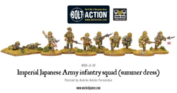 Warlord Games Bolt Action   Imperial Japanese Army infantry squad (summer) - WGB-JI-30 - 5060200848791
