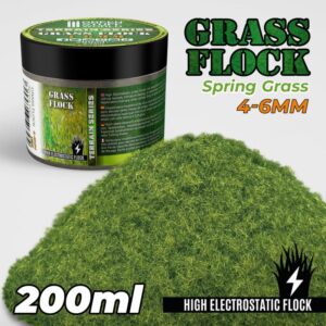 Green Stuff World    Static Grass Flock 4-6mm - SPRING GRASS - 200 ml - 8435646506579ES - 8435646506579