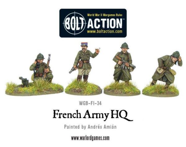 Warlord Games Bolt Action   French Army HQ - WGB-FI-34 - 5060393701477
