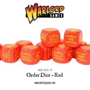 Warlord Games Bolt Action   Bolt Action Orders Dice - Red (12) - 402616016 - 5060200846995
