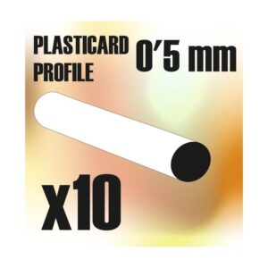 Green Stuff World    ABS Plasticard - Profile ROD 0'5mm - 8436554366705ES - 8436554366705
