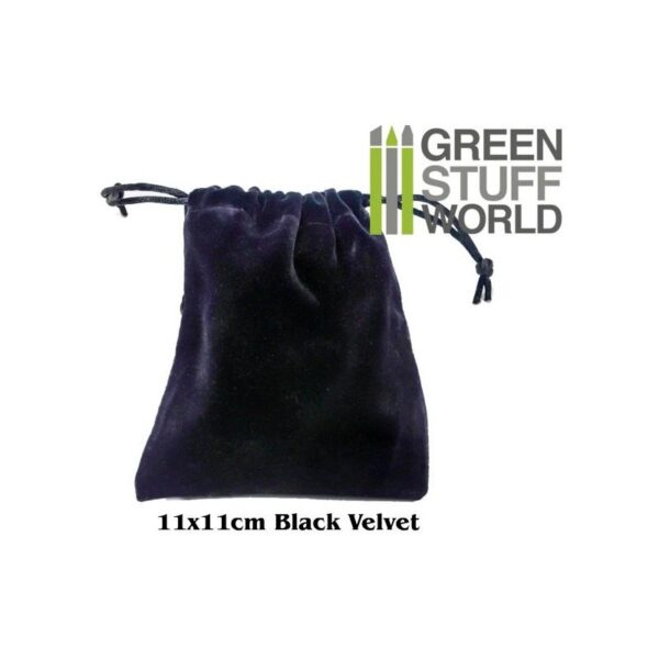 Green Stuff World    Velvet Black POUCH with Drawstrings - 8436554360994ES - 8436554360994