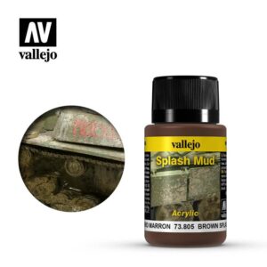 Vallejo    Weathering Effects 40ml - Brown Splash Mud - VAL73805 - 8429551738057
