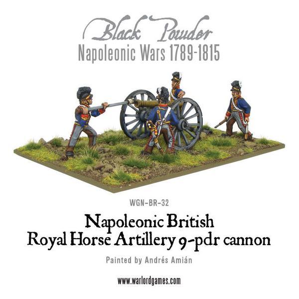 Warlord Games Black Powder   British Horse Artillery 9-pdr Cannon - WGN-BR-32 - 5060200849217