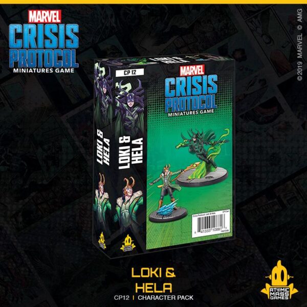 Atomic Mass Marvel Crisis Protocol   Marvel Crisis Protocol: Loki & Hela - CP12 - 841333108816