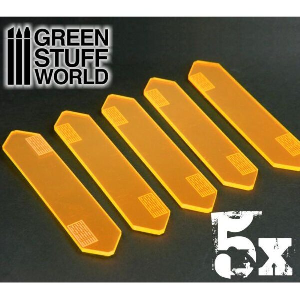 Green Stuff World    5x Small Energy Walls - Phosphorescent Orange - 8436554363902ES - 8436554363902