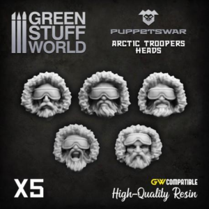Green Stuff World    Arctic troopers heads - 5904873420376ES - 5904873420376