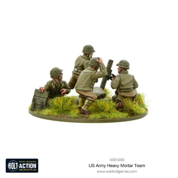 Warlord Games Bolt Action   US Army Heavy Mortar Team - 403013009 - 5060393709275