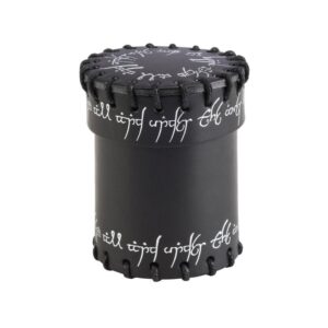 Q-Workshop    Elvish Black Leather Dice Cup - CELV101 - 5907699490769