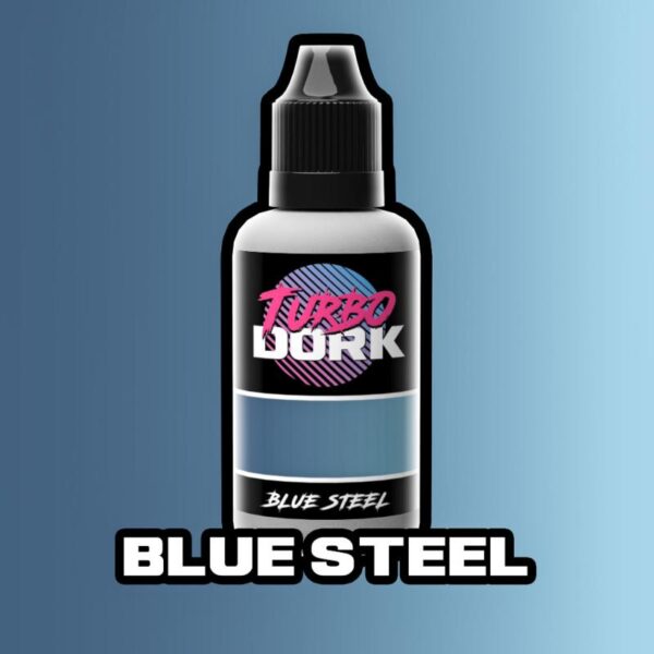 Turbo Dork    Turbo Dork: Blue Steel Metallic Acrylic Paint 20ml - TDBSTMTA20 - 631145994451