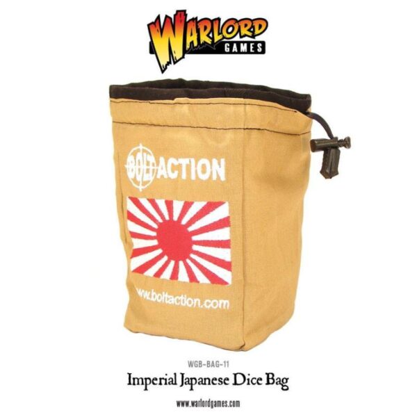 Warlord Games Bolt Action   Imperial Japanese Dice Bag & Order Dice (White) - 408906001 - 408906001
