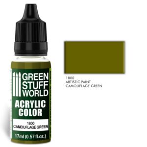 Green Stuff World    Acrylic Color CAMOUFLAGE GREEN - 8436574501599ES - 8436574501599