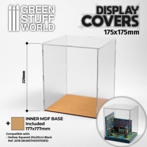 Green Stuff World    Acrylic Display Covers 175x175mm (22cm high) - 8435646506968ES - 8435646506968