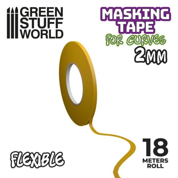 Green Stuff World    Flexible Masking Tape - 2mm - 8435646504223ES - 8435646504223