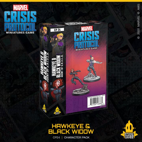 Atomic Mass Marvel Crisis Protocol   Marvel Crisis Protocol: Hawkeye & Black Widow - CP24 - 841333108885