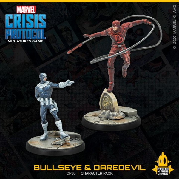 Atomic Mass Marvel Crisis Protocol   Marvel Crisis Protocol: Bullseye and Daredevil - CP30 - 841333109325