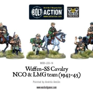 Warlord Games Bolt Action   Waffen-SS Cavalry NCO & LMG Team - WGB-LSS-14 - 5060393701538