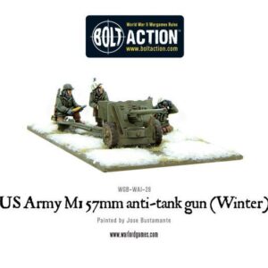 Warlord Games Bolt Action   US Army 57mm anti-tank gun M1 (Winter) - WGB-WAI-28 - 5060393703655