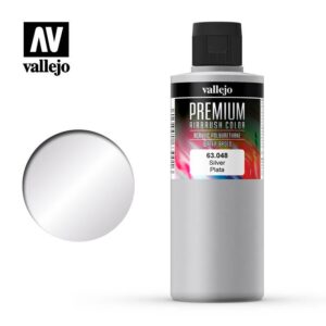 Vallejo    Vallejo Premium Color - 200ml Pearl & Metallics Silver - VAL63048 - 8429551630481