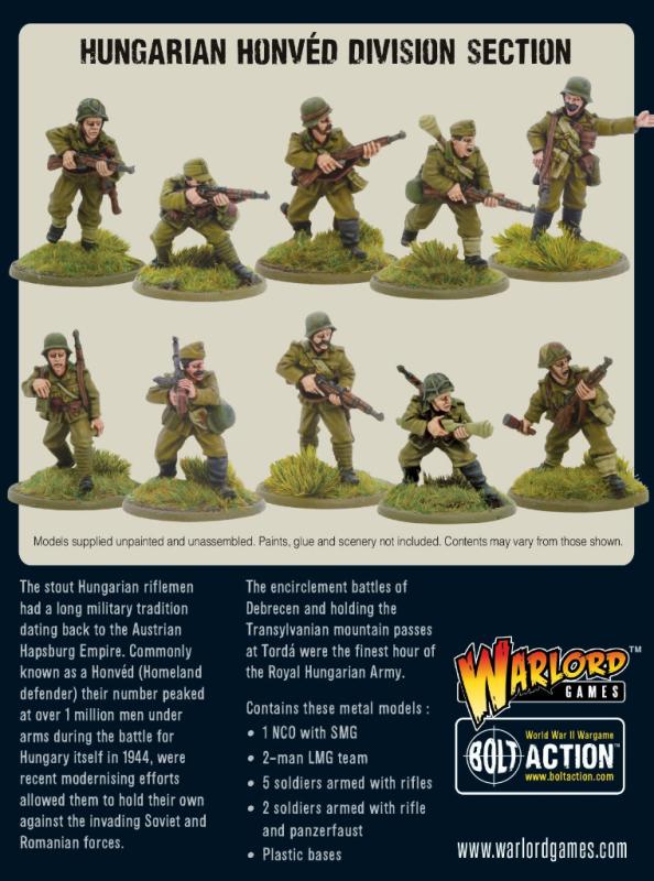 Warlord Games Bolt Action   Hungarian Army Honved Division Section - 402217401 - 5060572502451