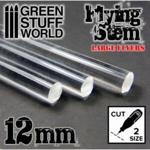 Green Stuff World    Acrylic Rods - Round 12 mm CLEAR - 8436554368150ES - 8436554368150
