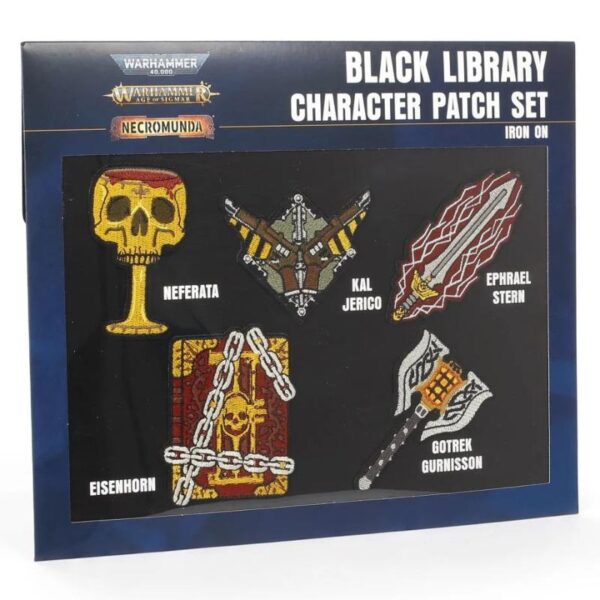Games Workshop (Direct)    Black Library Character Cloth Patch Set - 99709981019 - 5011921156047