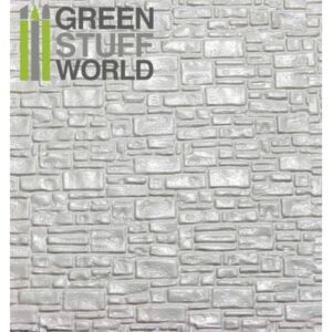 Green Stuff World    ABS Plasticard - SMOOTH ROCK WALL Textured Sheet - A4 - 8436554361083ES - 8436554361083