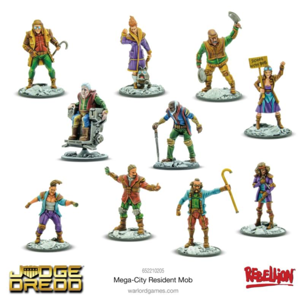 Warlord Games Judge Dredd   Judge Dredd: Mega-City Resident Mob - 652210205 - 5060917991780